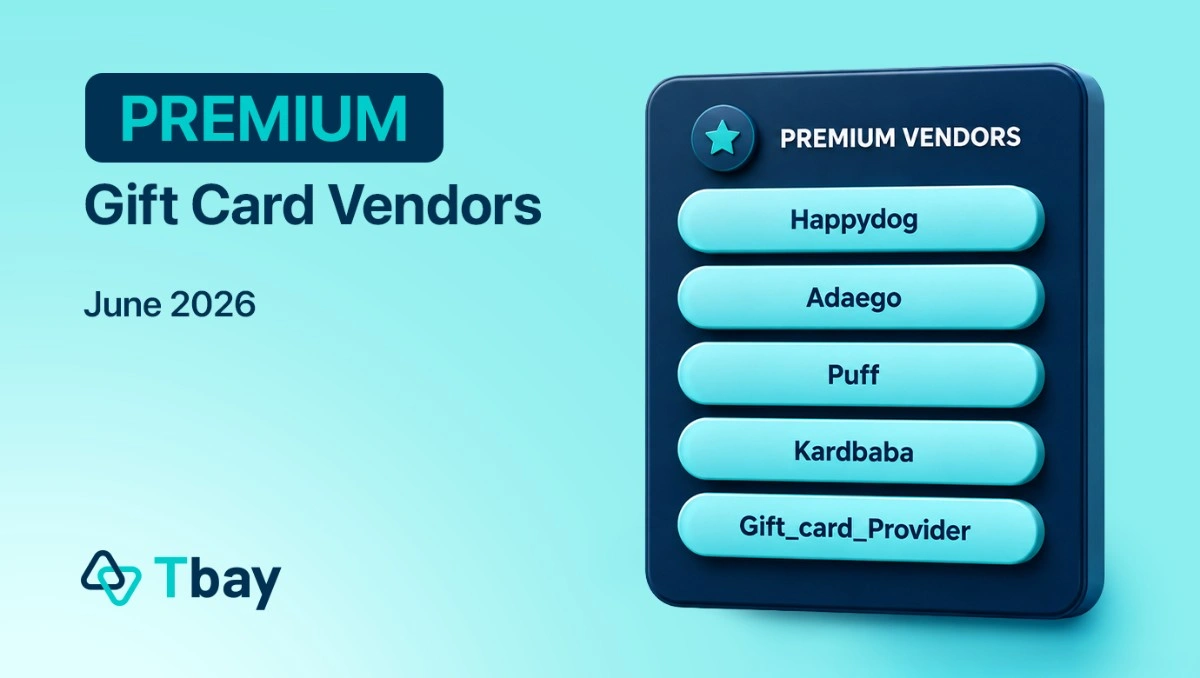 Tbay Premium Gift Card Vendors – June 2026