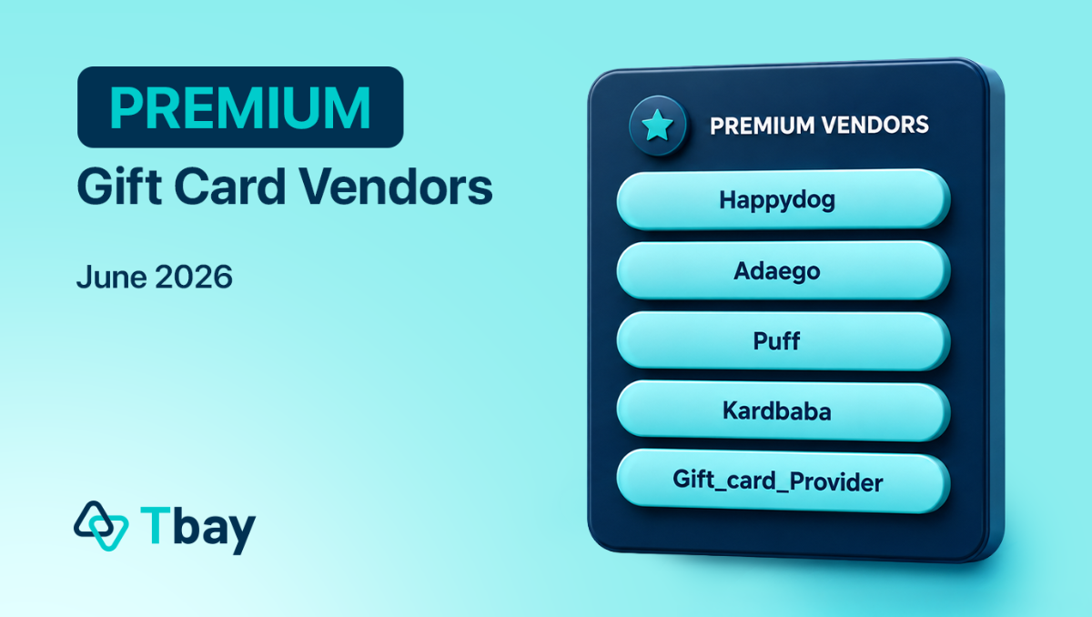 Tbay Premium Gift Card Vendors – June 2026